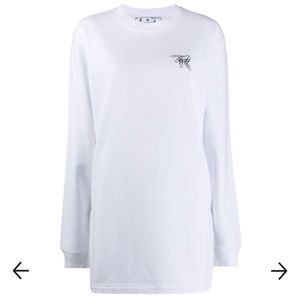 Off-White Logo Sweatshirt Dress